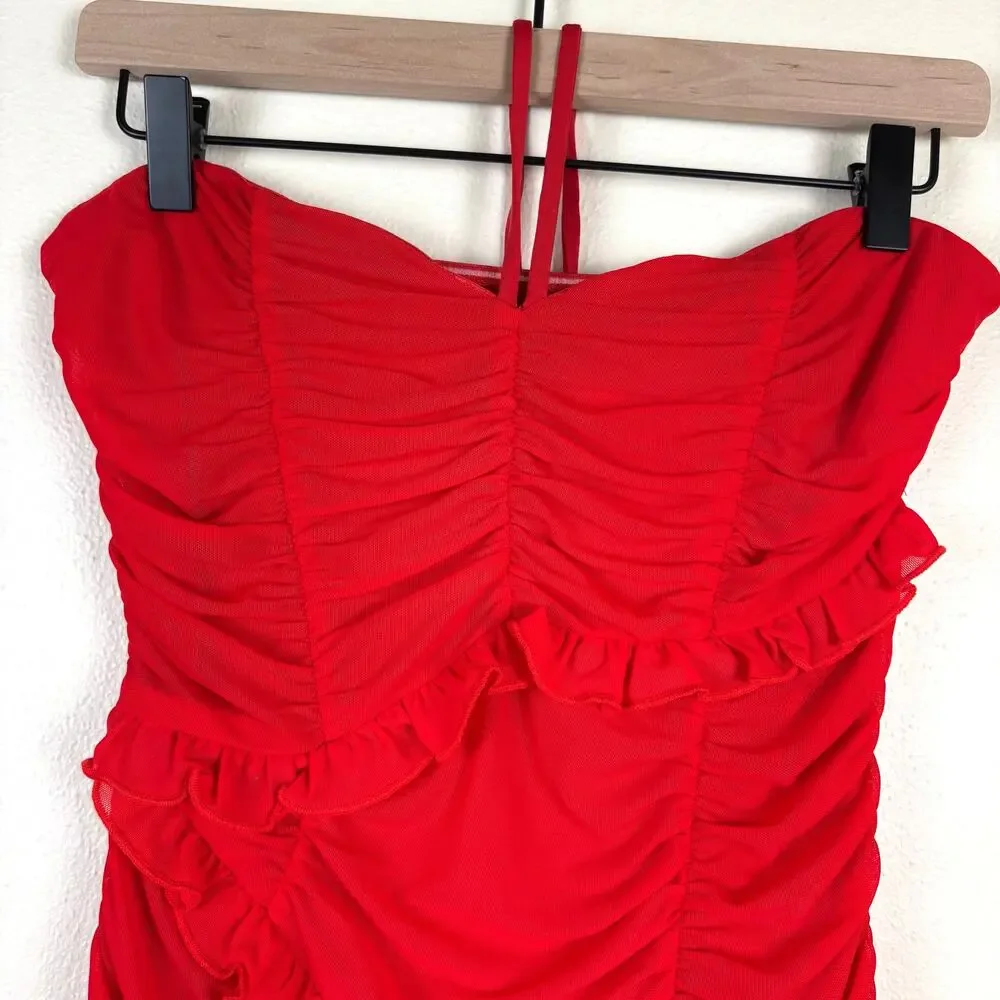 Majorelle Kaylee Mini Dress Size Medium in Red